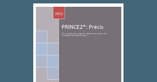 ZĽAVA publikácie PRINCE2 Précis